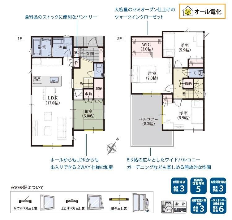 北脇新田　１４号棟　間取図